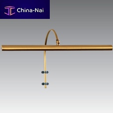 Contemporary picture light TRIANON 40 brushed brassLEDindoor