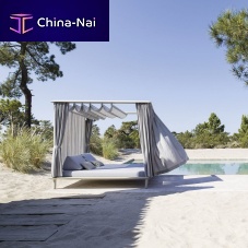 Canopy garden bed SUNMOONdoublecontemporarywith built-in light
