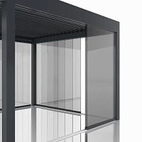 Solar control glass panel stainedfor pergolaflat