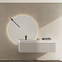 Wall-hung washbasin cabinet RT01 RigatooakHPLcontemporary