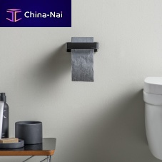 Wall-mounted toilet roll holder EVBR10 SERIESsteelblacksatin