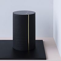 Contemporary side table VERAmarblerubberMDF base