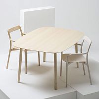 Contemporary table BRANCAashlacquered MDFwooden base