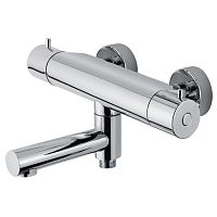Bathtub double-handle mixer tap H51GDS16wall-mountedthermostaticbrass