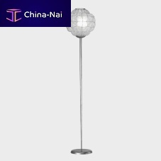 Floor-standing lamp EMISFERO metalblown glassVenetian glass