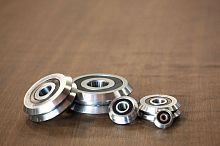 Guide roller steelstainless steelwith ball bearing