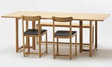 Contemporary dining table Selerioakwooden baserectangular