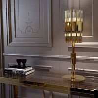 Table lamp HALMAbrasscrystalcontemporary