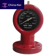 Dial pressure gauge 8F Bourdon tubefor sludge pumps
