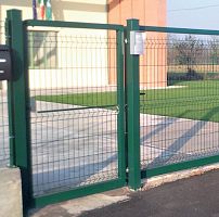 Galvanised steel garden gate TAILORED electro-welded steelpowder-coated steel