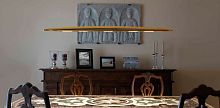 Hanging light fixture LEDlinearmetal