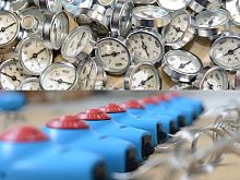 Bimetallic thermometer digitalsanitary
