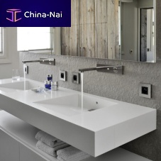 Washbasin mixer tap IMAGE 07wall-mountedchromed metalbathroom