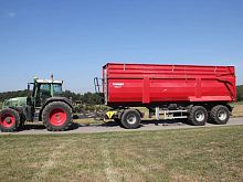 Dump semi-trailer KS 9002-axletowedheavy-duty