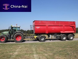 Dump semi-trailer KS 9002-axletowedheavy-duty
