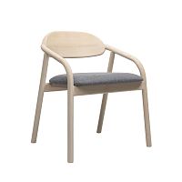 Contemporary dining chair ELIA PO03fabricashash base