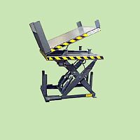 Electro-hydraulic scissor lift platform HSC workshop