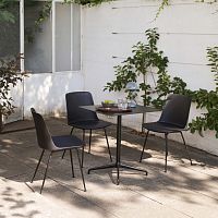 Contemporary table RELY laminatesteel basealuminum base