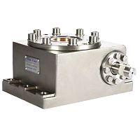 Trapezoidal screw jack KV Seriesworm gearstainless steelhigh-performance