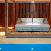 Contemporary daybed ATLANTASunbrella®synthetic fibergarden