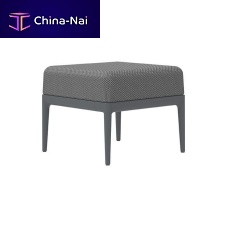 Contemporary pouf Puff 50 Ribbonsfabricaluminumsquare
