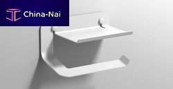 Wall-mounted toilet roll holder QUICKaluminumblackhome