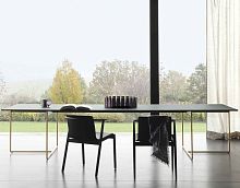Contemporary table ALAMOlaminatemarblemetal base