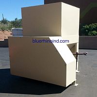 Stationary waste compactor 10 HPscrew