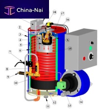 Hot water boiler BR750fuel oil
