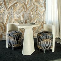 Contemporary chair Verbierindoorfabricleather