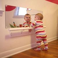 Wall-mounted bathroom mirror contemporaryflexibleplastic