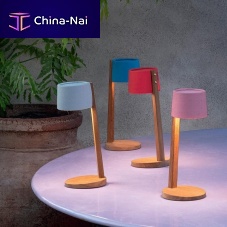 Table lamp Gaiateakpolyestercontemporary