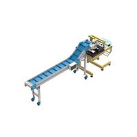 Solids dispenser weightwith belt conveyor