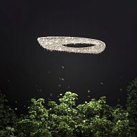 Contemporary chandelier ARTICAcrystal1 tierhalogen