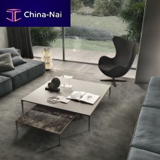 Contemporary coffee table TRAYaluminumrectangularsquare