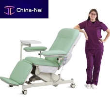 Electric dialysis chair SKE-1334-sectionon castersTrendelenburg