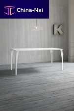 Contemporary table CHARMEmetalrectangular