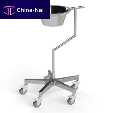Trolley-mounted surgical basin stand PC1AXstainless steel