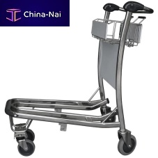 Airport terminal luggage trolley HI-GJI-250 4-wheelopenfor passengers