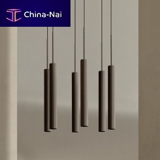 Contemporary chandelier TUBULAIREsteelanodized aluminum6 light