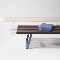 Contemporary bench LINE BENCHashsteel