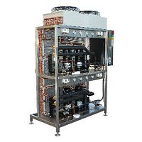 Milk cooling system scroll compressorcondensation