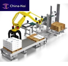 Robotic palletizer for sacksfor empty palletsarticulated
