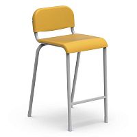 Minimalist stool MAIS BAplasticmetal basefor laboratory