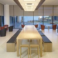 Contemporary bench CLOSEDoakwalnutlaminate
