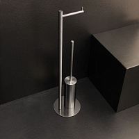 Floor-mounted toilet roll holder STIFFmetalcommercial