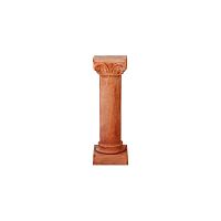 Traditional pedestal con Capitelloterracottafor sculpture