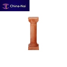 Traditional pedestal con Capitelloterracottafor sculpture