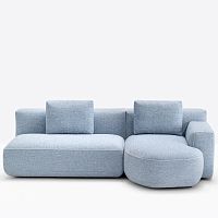 Modular sofa jeffcontemporaryfabricgray