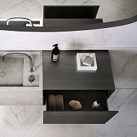 Wall-mounted washbasin cabinet PB 60woodSolid Surfacecontemporary